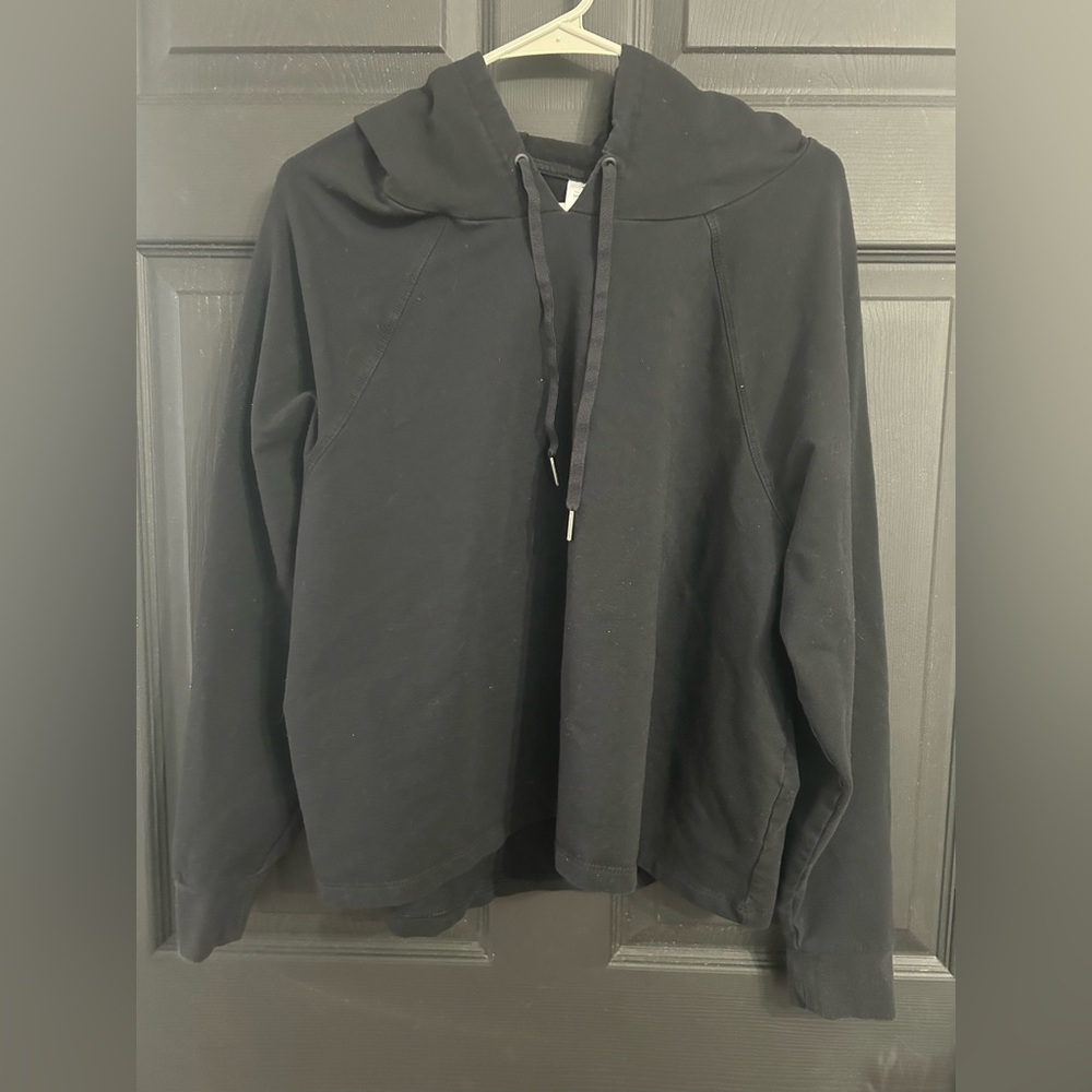Black Crop Top Hoodie